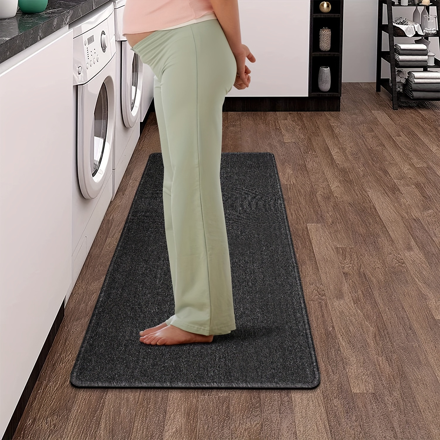 Kitchen Rug and Mats 31.5X17.3In, Kitchen Rugs and Mats Non Skid Washable, for Kitchen Sink Side Mats, Aisle Rugs, Hallway Rugs