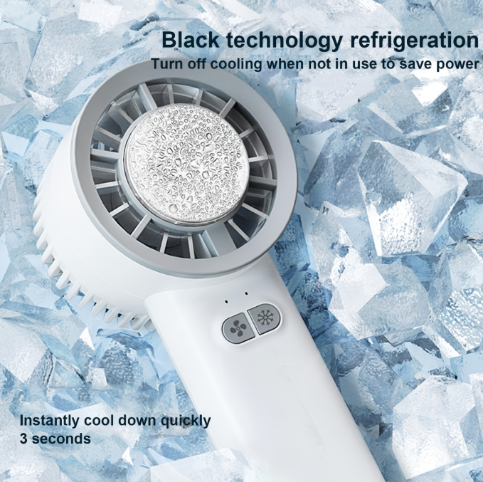 Handheld Cooling Fan, USB Rechargeable 3 speed Low-noise Small Pocket Cooling Fan with Cooling Function, Outdoor Travel Portable Fan, Women's Gift