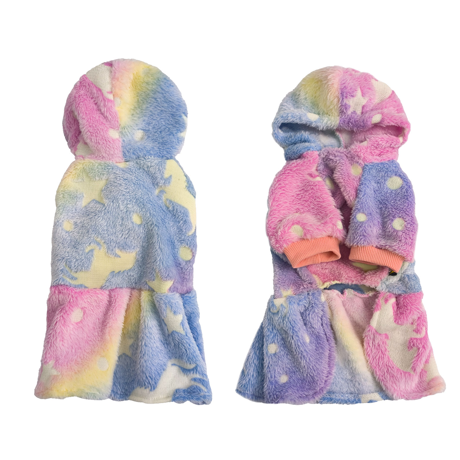 Warm Winter Dog Skirt Soft Velvet Puppy Clothes Reflective Breathable D2009