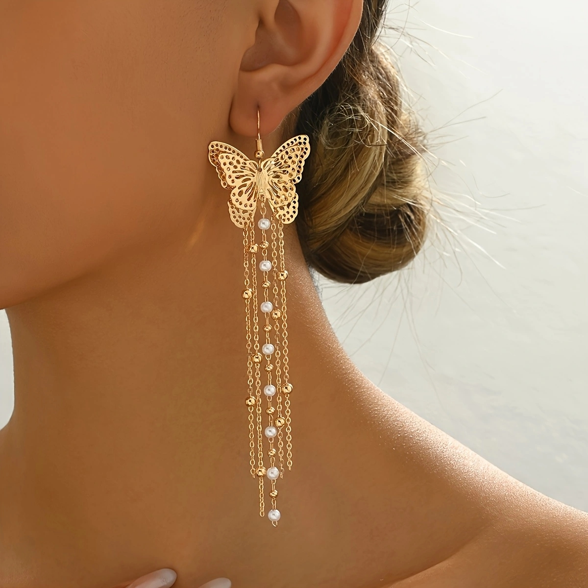 Lxalry 18K Gold-Plated Bow Earrings - Symmetrical Mirror-Finish Stainless Steel Jewelry, Hypoallergenic &amp; Tarnish-Free Luxury Gift for Women/Wife/Mom, Handcrafted Everyday &amp; Special Occasion Elegance