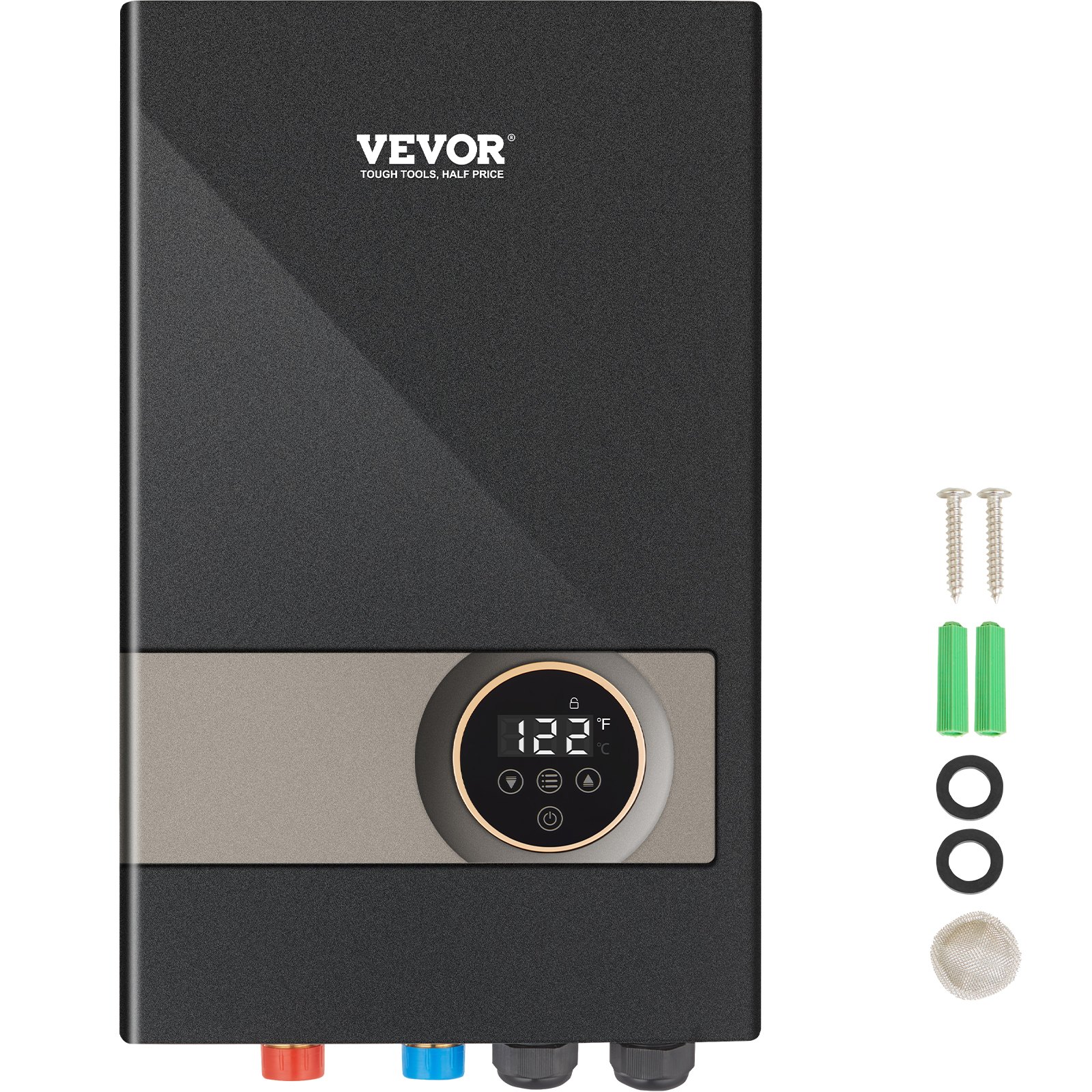 VEVOR Instant Water Heater, 8kw On Demand Electric Tankless Water Boiler, Digital Temperature Display &amp; Easy Installation &amp; 24-Hour Water Supply, For Kitchen Bathroom Shower Mall Salon ETL Listed