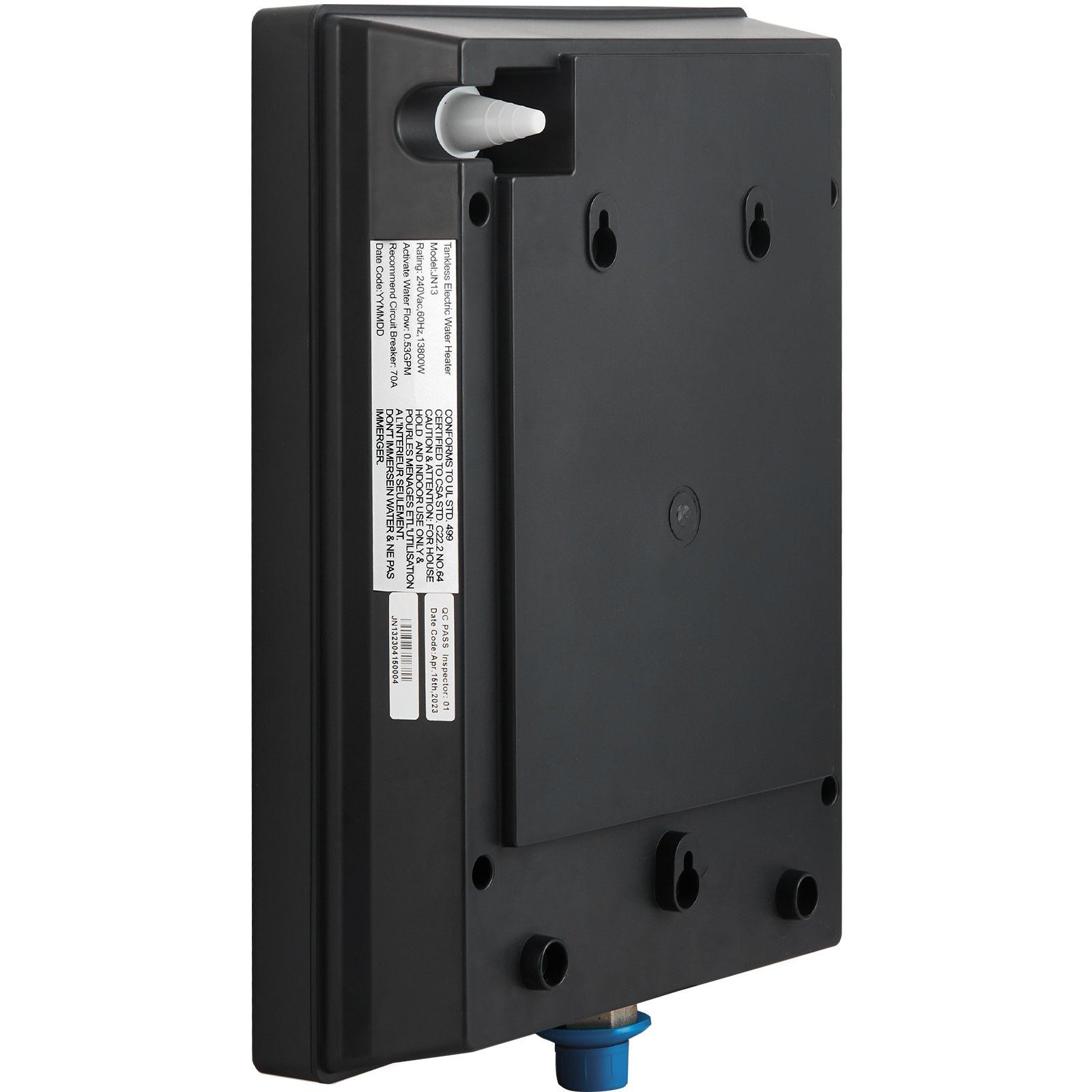 VEVOR Instant Water Heater, 8kw On Demand Electric Tankless Water Boiler, Digital Temperature Display &amp; Easy Installation &amp; 24-Hour Water Supply, For Kitchen Bathroom Shower Mall Salon ETL Listed