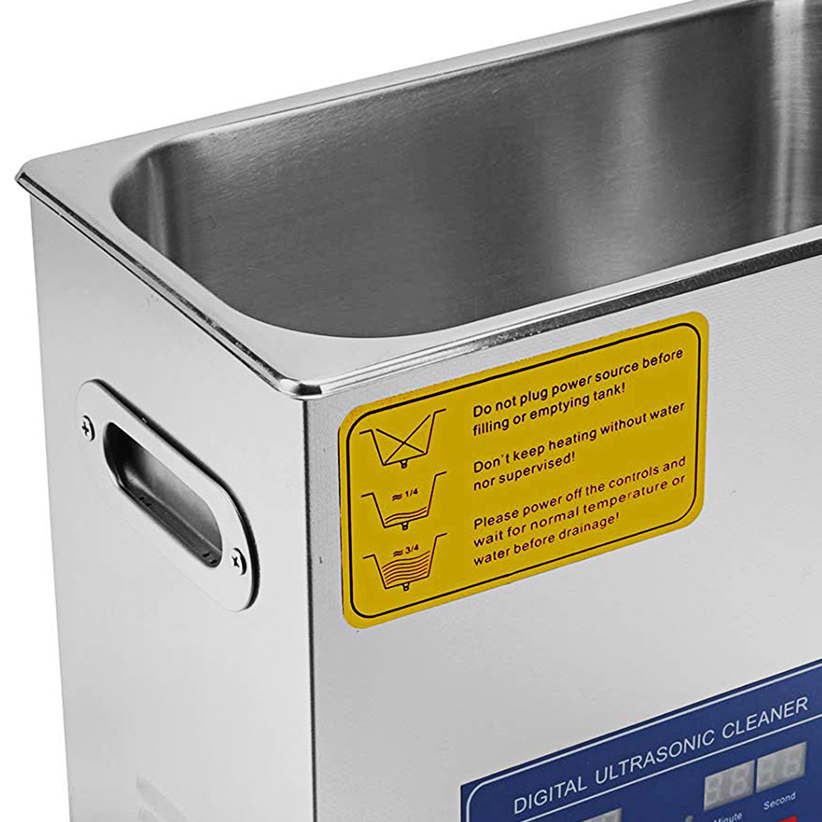 VEVOR Commercial Ultrasonic Cleaner 6L Professional Ultrasonic Cleaner 40kHz with Digital Timer&amp;Heater 110V Excellent Cleaning Machine for Watch Instruments Industrial Parts Excellent Cleaner Solution