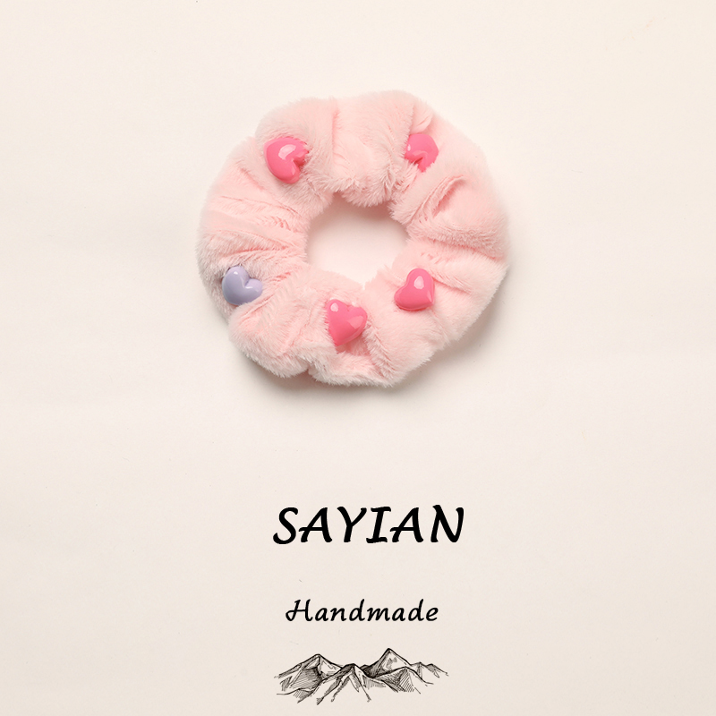 "4 Pcs/Set Fashionable Colored blended linen fabric Scrunchies - Soft, Stretchy, and Detachable Hair Ties for Ponytails, Fashion Hair Elastics, Spiral Hair Ring, and Cute Hair Accessories - Perfect for Girls and Women "