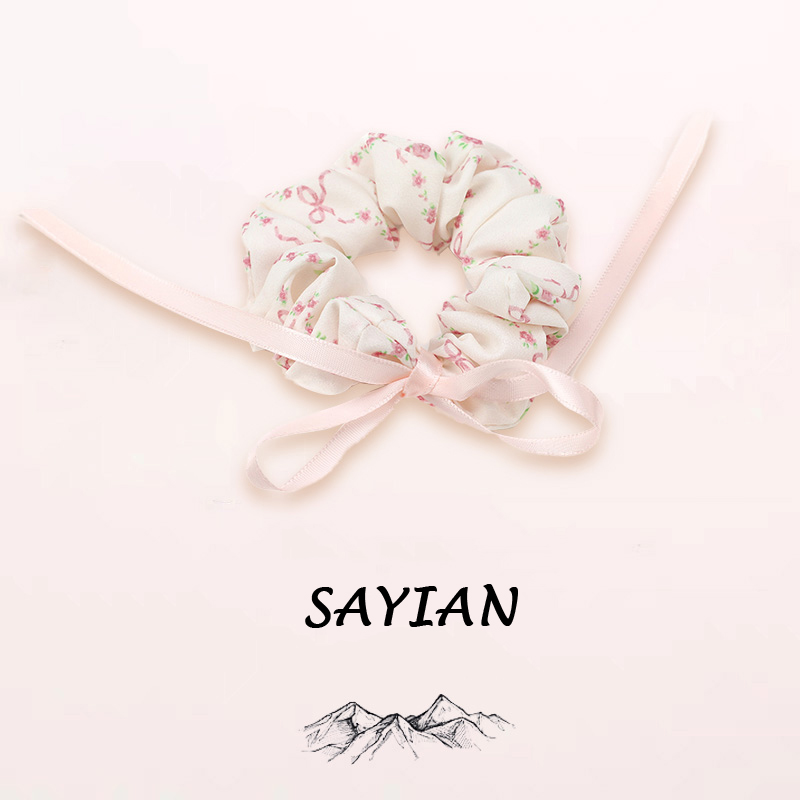 "4 Pcs/Set Adorable Scrunchies - Soft, Stretchy, and Detachable Hair Ties for Ponytails, Fluffy Hair Elastics, Spiral Hair Ring, and Cute Hair Accessories - Perfect for Girls and Women "