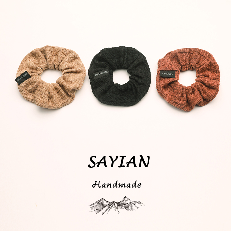 "6 pcs Elegant Furry Striped weaving Scrunchies - Soft, Stretchy, and Detachable Hair Ties for Ponytails, Fluffy Hair Elastics, Spiral Hair Ring, and Cute Hair Accessories - Perfect for Girls and Women "