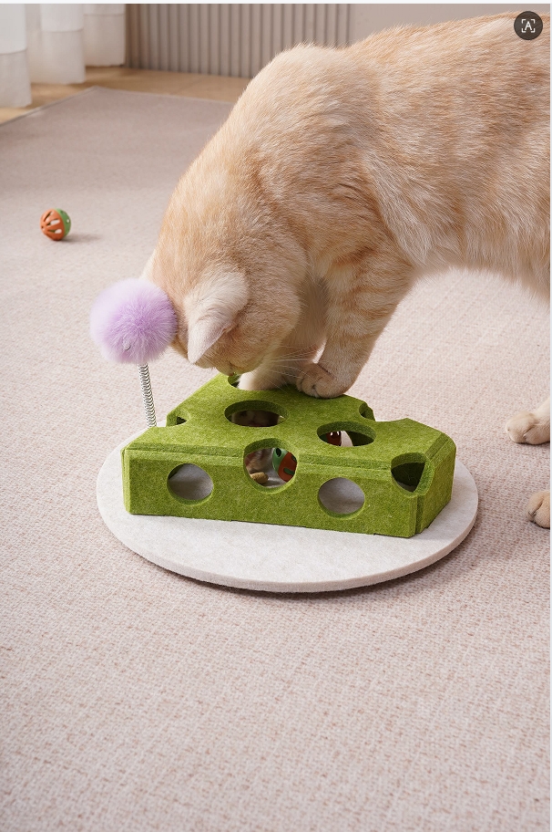 Cat hole-digging toys, self-entertainment and stress-relieving gadgets, cat sticks, pet educational felt, bell balls, and cat energy consumption