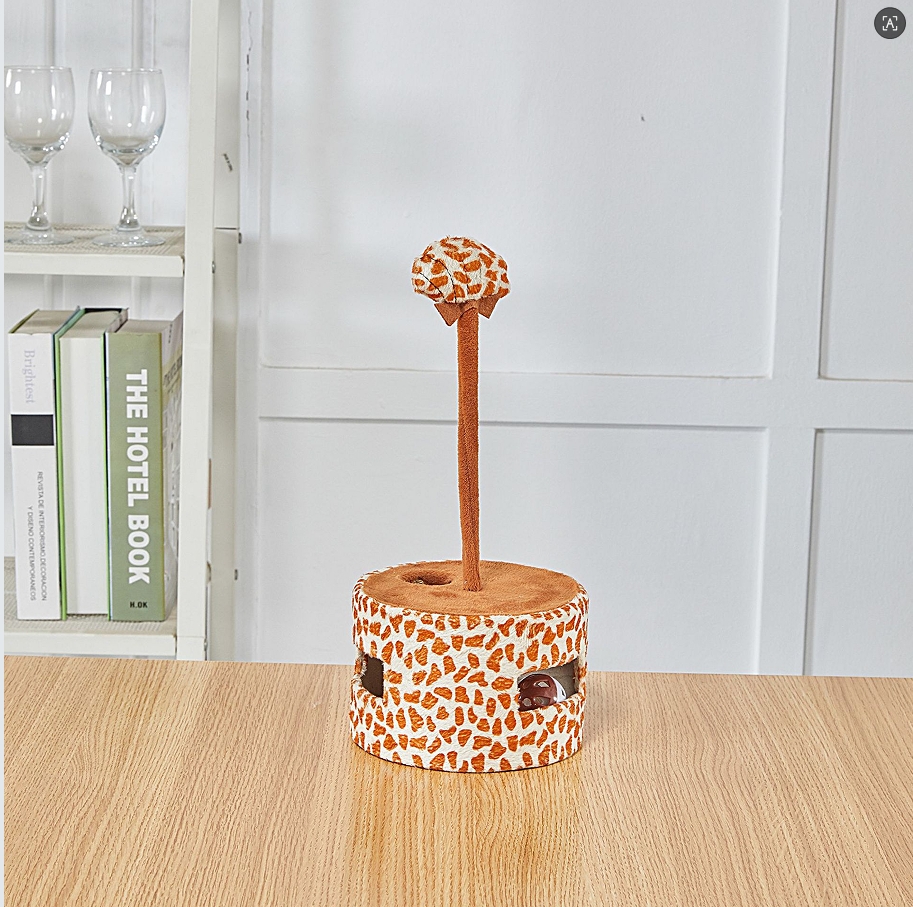 Interactive Cat Scratching Post with Cute Crab/Fish/Shell Design, Durable Cat Toy for Indoor Cats and Kittens, Soft Plush Surface with Sturdy Base, Fun Play &amp; Exercise Furniture