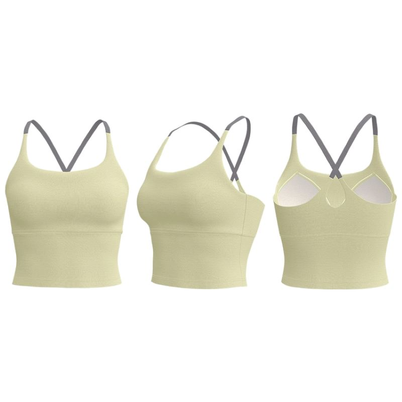 JYMB005 Yoga Clothes Skin-friendly Breathable Slim Fit High Elasticity Comfort No Feeling Sports Shockproof Yoga Fitness