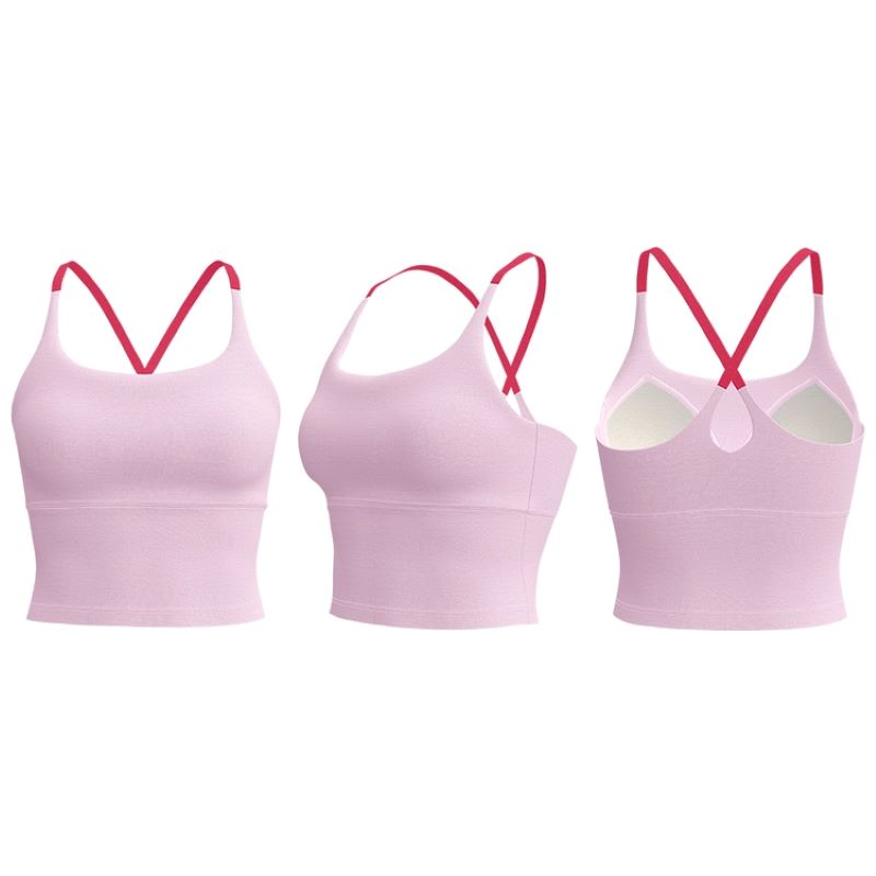 JYMB005 Yoga Clothes Skin-friendly Breathable Slim Fit High Elasticity Comfort No Feeling Sports Shockproof Yoga Fitness