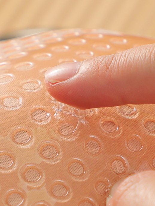 Invisible Silicone Strapless Bra Nipple Stickers Fabric One-Piece Seamless Sticky Bra Wedding Dress Bridal