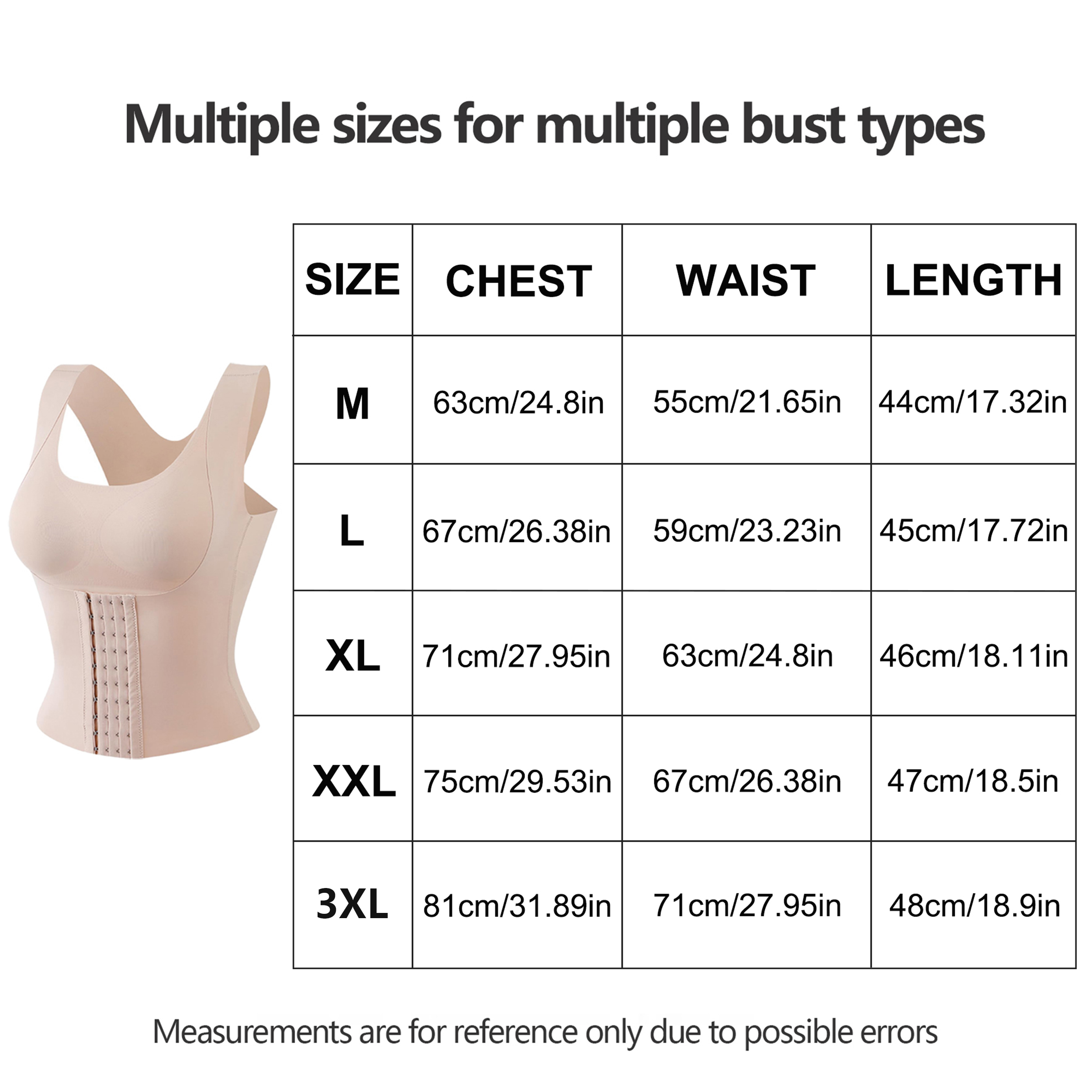 ARITAUM 1 Pack Waist training Women with breast pads Waist corset sports belt Hourglass body shaper adjustable size