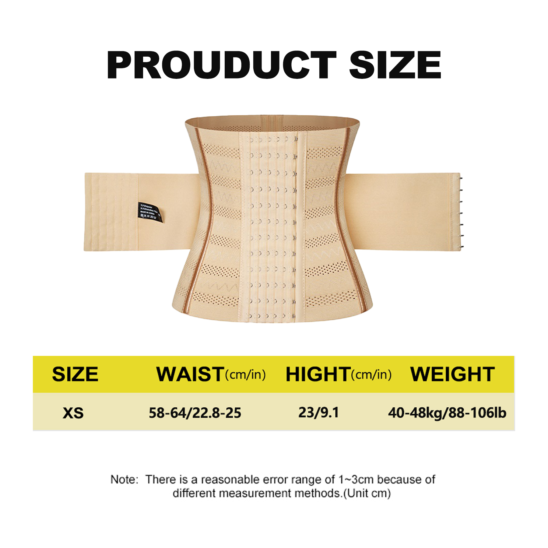 ARITAUM Waist Trainer Corset for Women Tummy Control Sport Workout Body Shaper Black
