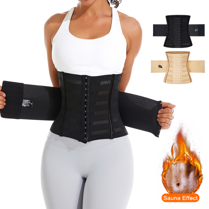 ARITAUM Waist Trainer Corset for Women Tummy Control Sport Workout Body Shaper Black