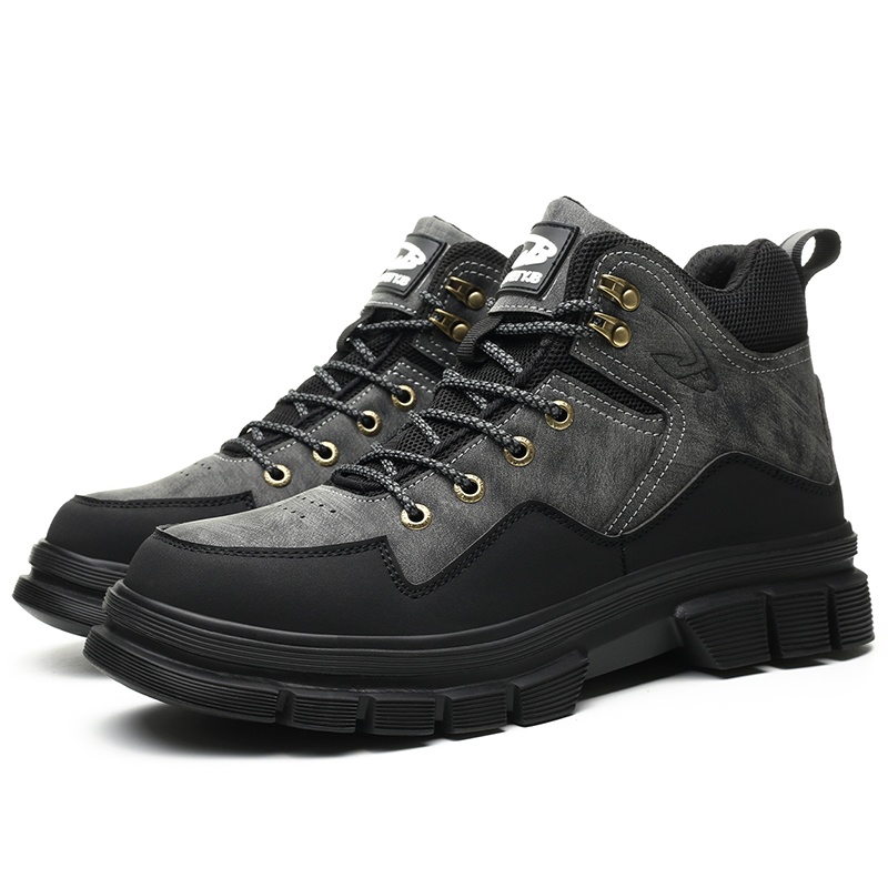Hiking boots Plus Size Men's Classic Steel Toe & Puncture Proof Safety Shoes Comfy Non Slip Durable Industrial & Constructional Footwear