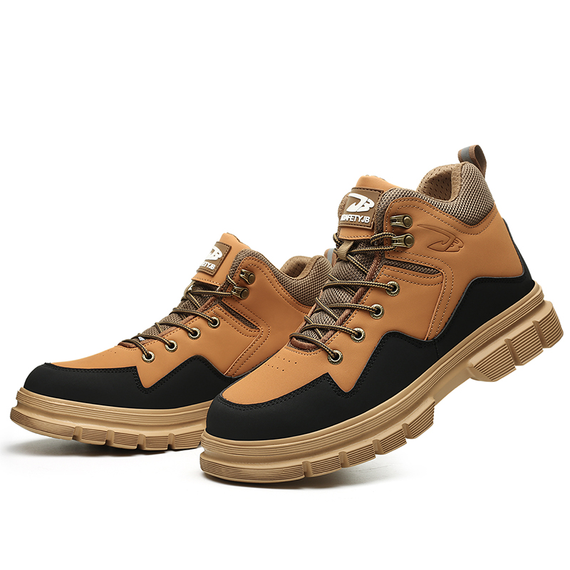 Hiking boots Plus Size Men's Classic Steel Toe &amp; Puncture Proof Safety Shoes Comfy Non Slip Durable Industrial &amp; Constructional Footwear