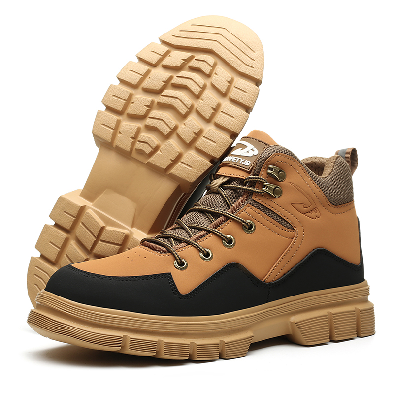 Hiking boots Plus Size Men's Classic Steel Toe & Puncture Proof Safety Shoes Comfy Non Slip Durable Industrial & Constructional Footwear
