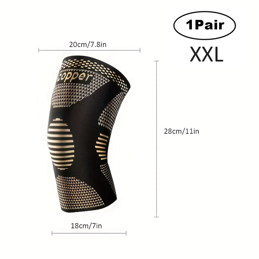 ARITAUM Copper Compression Knee Brace for Women &amp; Men - 2 Pack Knee Brace for Women Running Knee Protection, Knee Support Compression Sleeve, Workout Sports Knee Braces