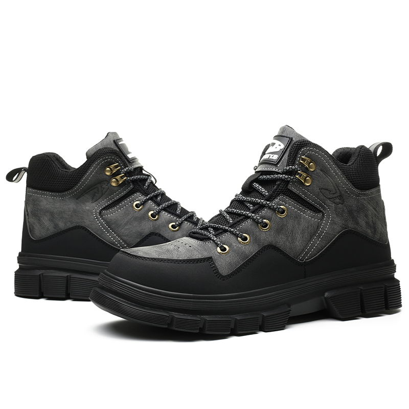 Hiking boots Plus Size Men's Classic Steel Toe & Puncture Proof Safety Shoes Comfy Non Slip Durable Industrial & Constructional Footwear