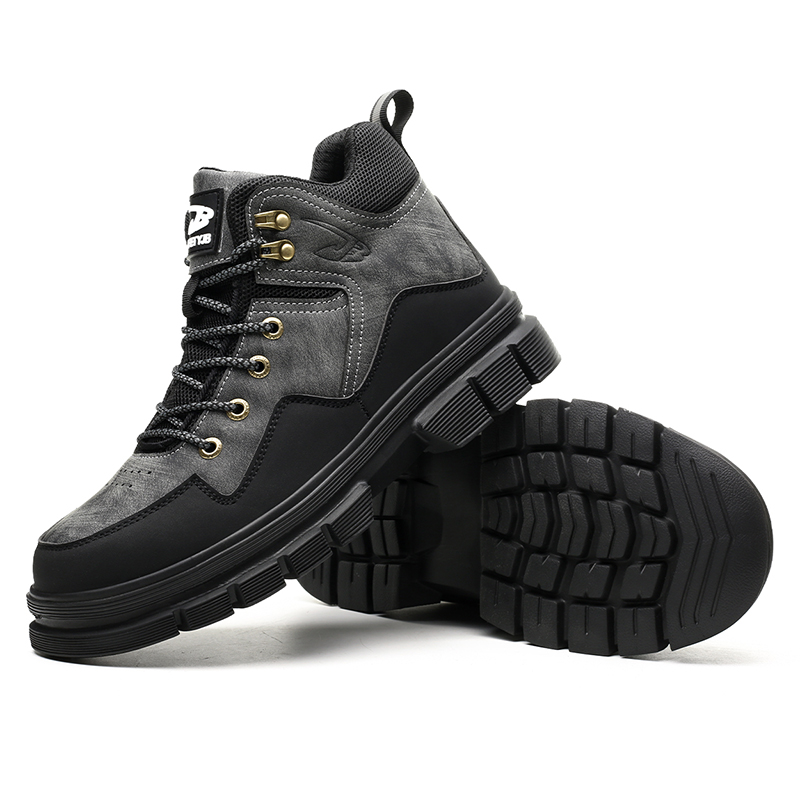 Hiking boots Plus Size Men's Classic Steel Toe &amp; Puncture Proof Safety Shoes Comfy Non Slip Durable Industrial &amp; Constructional Footwear