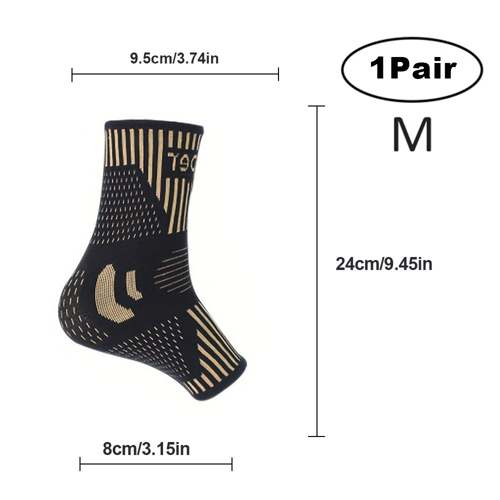ARITAUM Copper Ankle Brace for Women &amp; Men, Compression Ankle Support for Sprain &amp; Strain, Achilles Tendonitis, Plantar Fasciitis &amp; Recovery, Ankle Sleeve for Basketball, Football, Daily Use