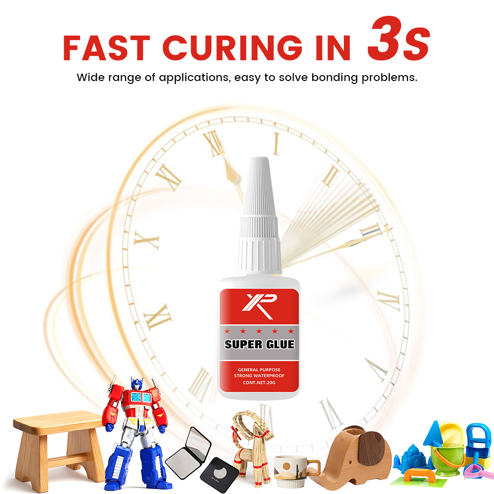 3-pack of super strong all-purpose glue, super adhesion, quick drying, thin, waterproof craft glue, suitable for DIY decorations, Christmas decorations, model making - suitable for plastic, metal, wood, glass, ceramics, etc., 20g each