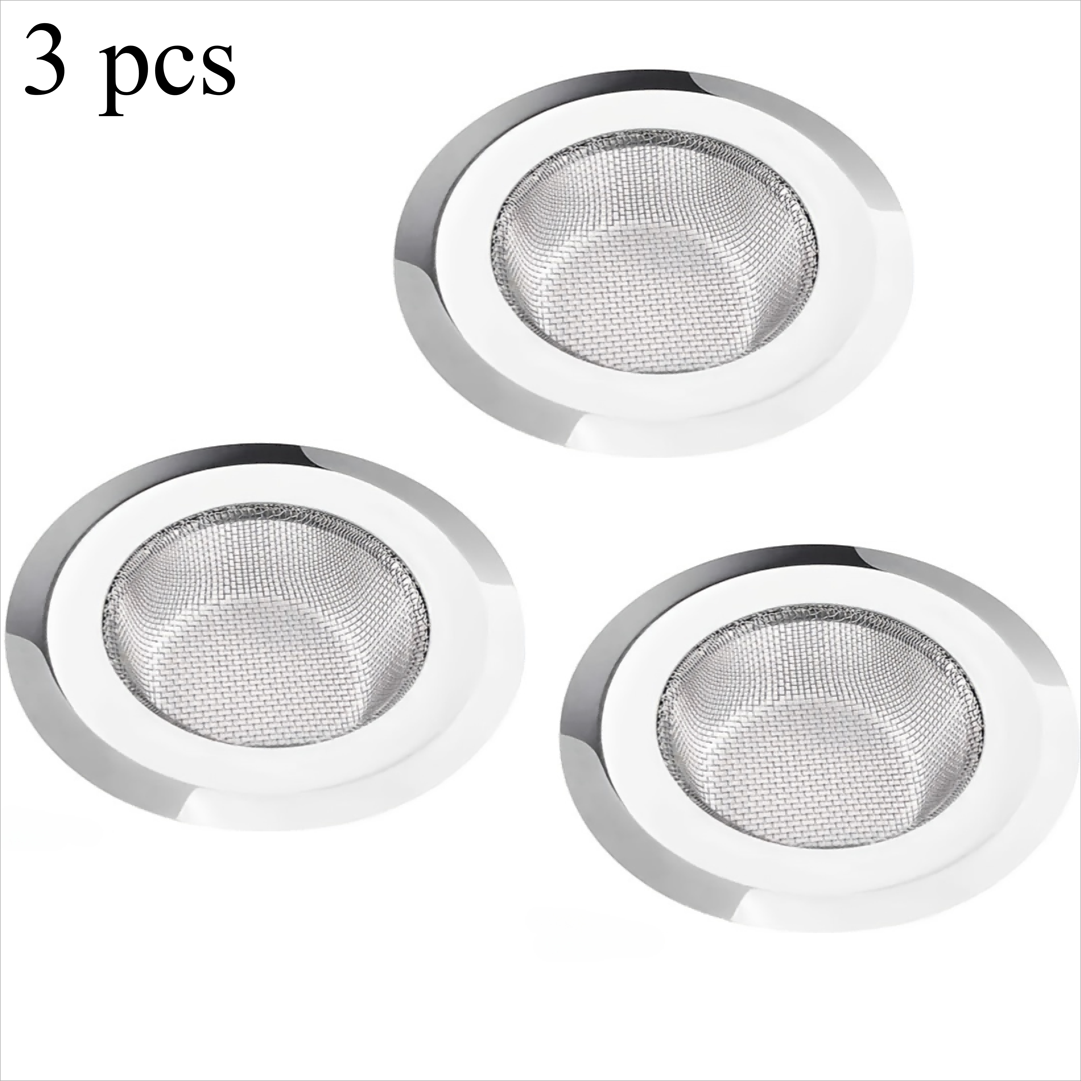 3/6 Pcs stainless steel kitchen sink filter, 4.5 