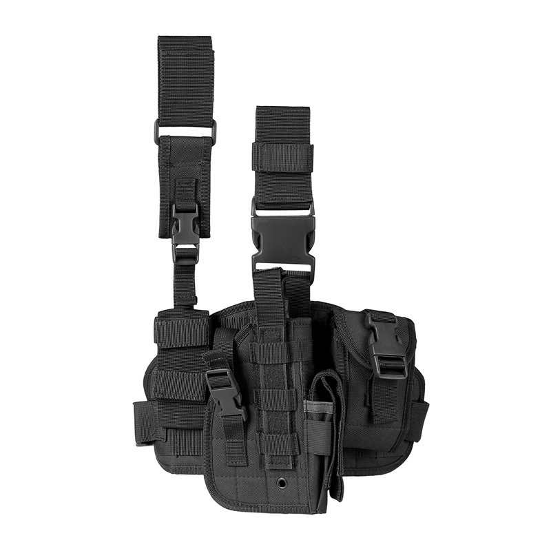 Tactical Leg Gun Holster Outdoor Multi-function Camouflage Bag Tied Leg Pistol Protective Cover Phone Pocket Hunting Gear