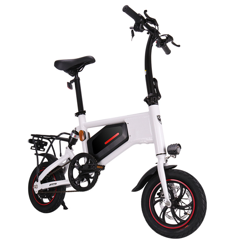 USA Market Fast Shipment Foldable E-bike 350 Watt Brushless Motor 36V 12 Inch Wheel Size Rear Suspension Support Fat Tire Electric Bike Portable City Riding Lightweight Ebike Long Range 35Km