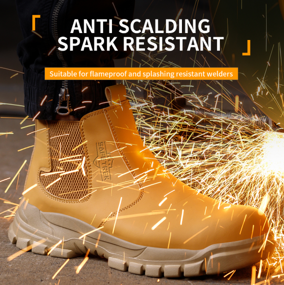 [Anti-Slip Safety Boots] Anti-Slip Unisex Safety Work Boots | High-Strength Protection, Wear-Resistant, Tear-Resistant, Anti-Puncture, Anti-Pressure | Suitable for Warehouses, Construction Sites, Hiking, Factories