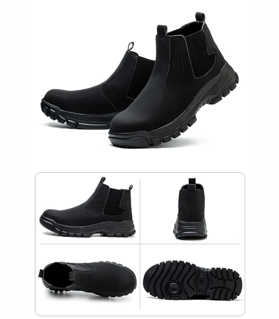 [Anti-Slip Safety Boots] Anti-Slip Unisex Safety Work Boots | High-Strength Protection, Wear-Resistant, Tear-Resistant, Anti-Puncture, Anti-Pressure | Suitable for Warehouses, Construction Sites, Hiking, Factories