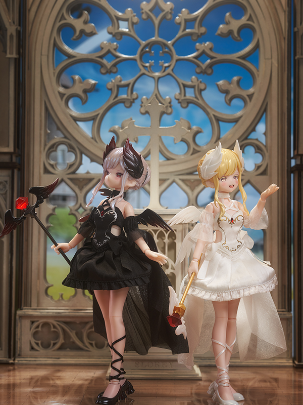 Light Nightmare Twin Series MJD Blind Box, Cute 8.6‘’ Ball Jointed Doll, Kawaii Collection BJD Action Figure Toys for Girls Boys
