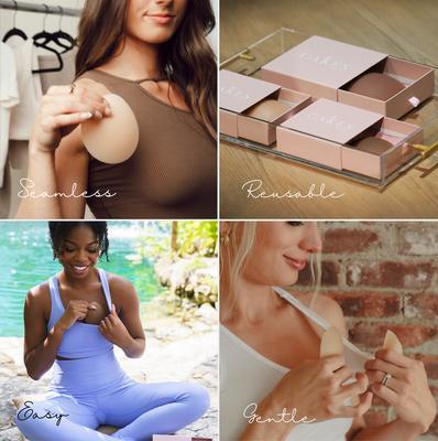Body Grippy Not Sticky Seamless Covers, NonAdhesive Nipple Covers For Women, ReusableSelf Adhesive Silicone Pasties