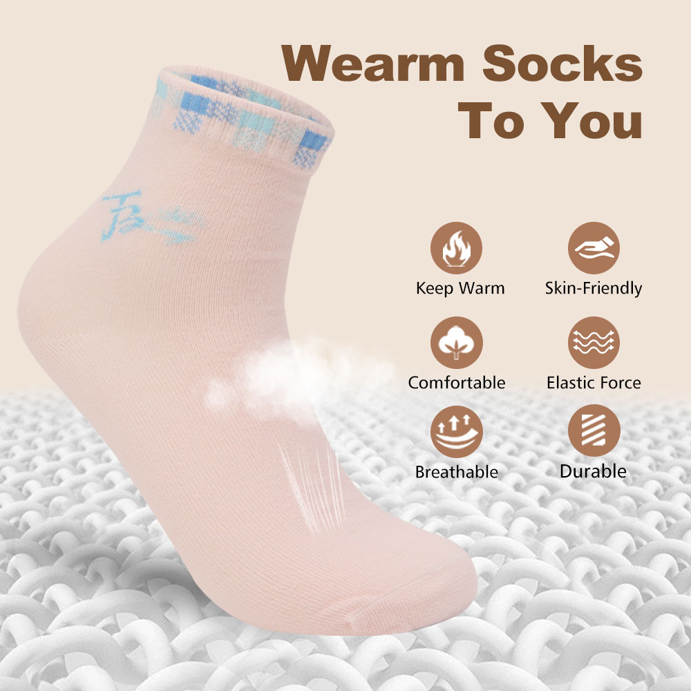 Twelve pairs of women's autumn and winter grass edge mid-tube socks, sweet and cute all-match women's socks(Twelve pairs)