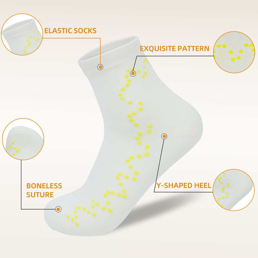 New arrival pink dot curve solid color ins cute all-match socks(Twelve pairs)