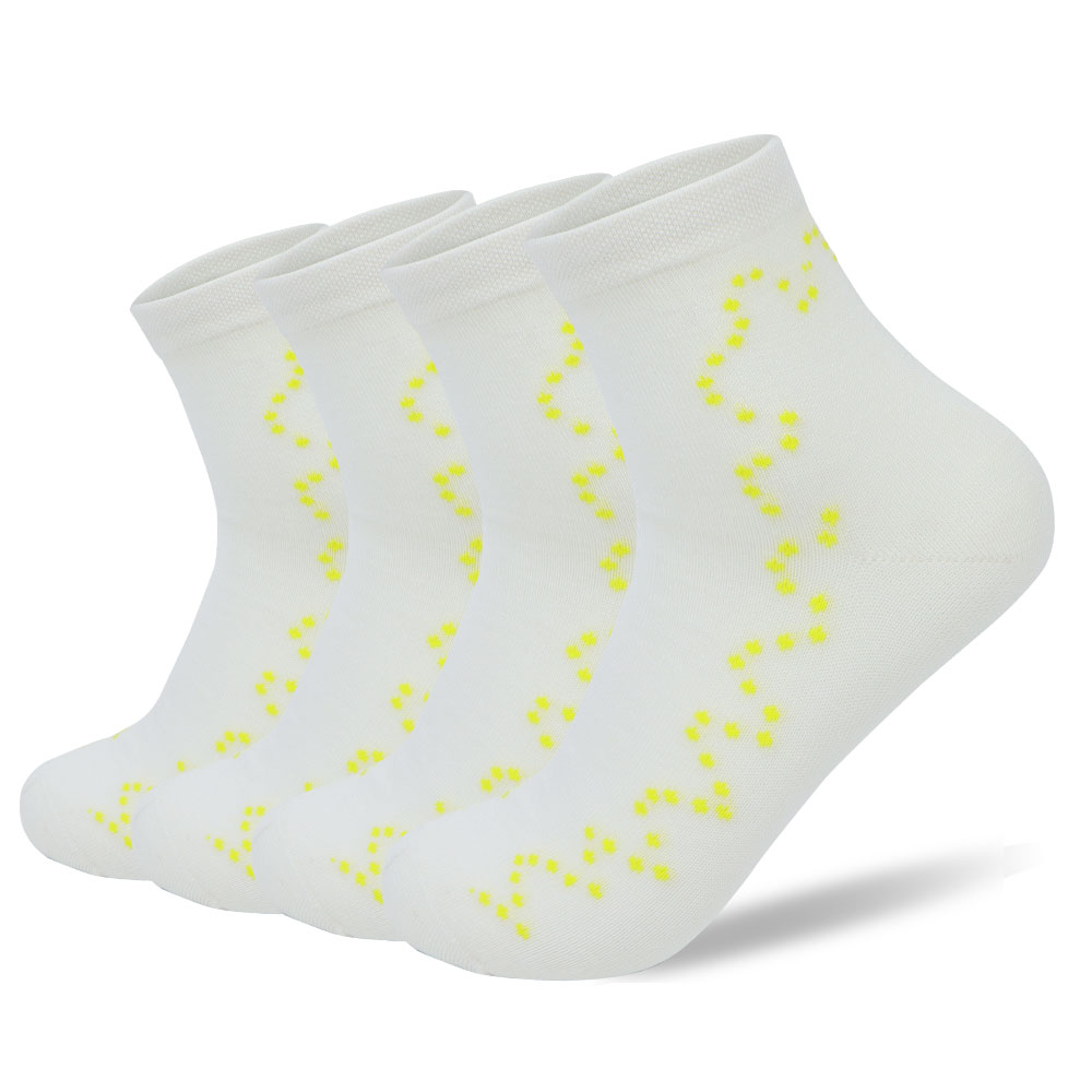New arrival pink dot curve solid color ins cute all-match socks(Twelve pairs)