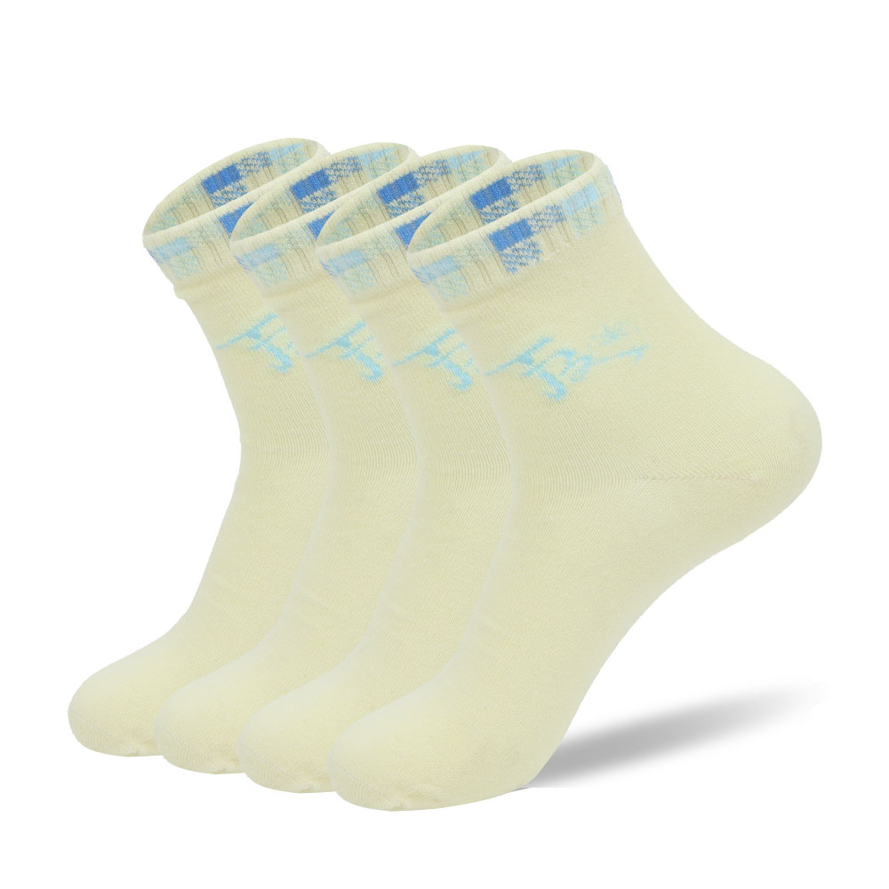 Twelve pairs of women's autumn and winter grass edge mid-tube socks, sweet and cute all-match women's socks(Twelve pairs)