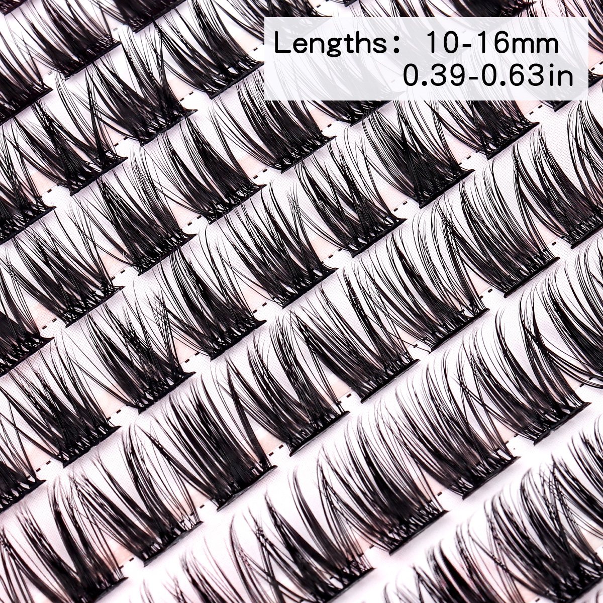 Lash Extension Kit | Lash Clusters Individual Lashes with Bond and Seal Tweezers Lash Remover Eyelash Extensions False Eyelashes with Glue for Beginner DIY at Home 10-16mm C/Curl