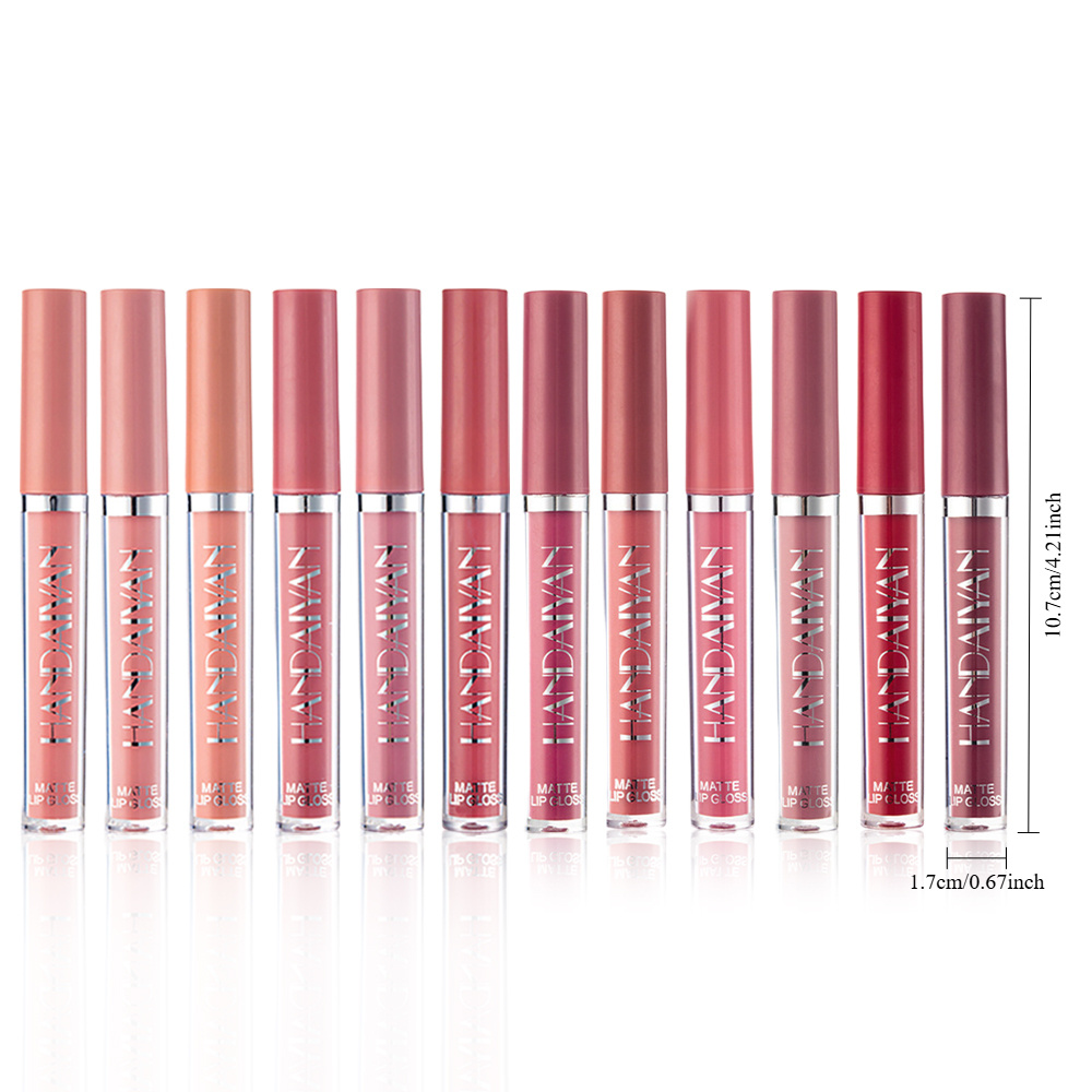 6pcs Velvet Matte Liquid Lipstick Set, Waterproof &amp; Long-Lasting, Non-Sticky Hydrating Formula, Perfect for All Skin Tones - Ideal Gift for Valentine's Day, Christmas, Halloween