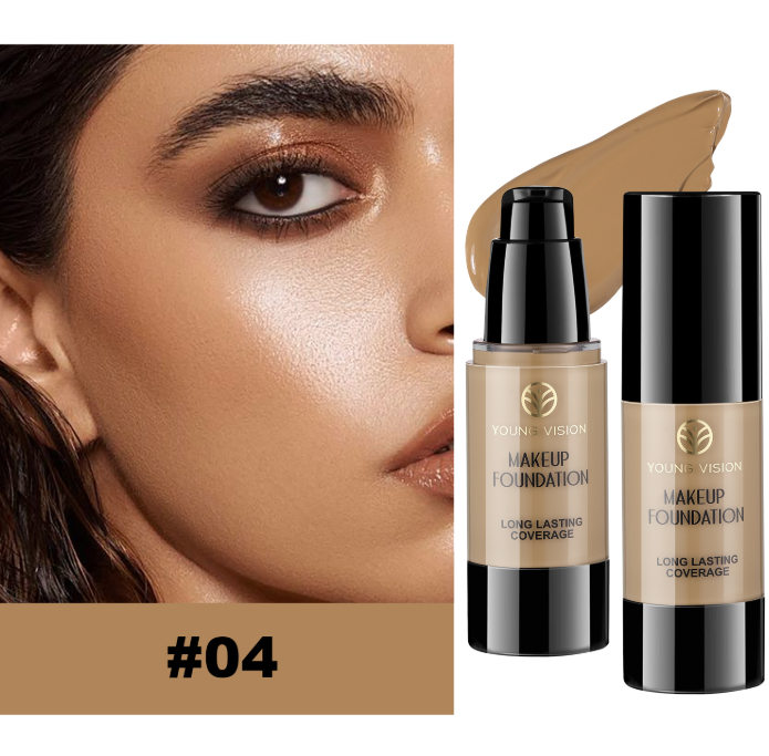young vision 3 color matte pressed foundation brighten skin tone hide pores correct skin tone concealer