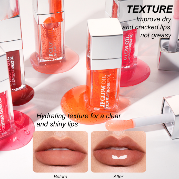 YOUNG VISION Mint Lip Oil, 5 Colors /set, Lip Tint, Water Mist Lip Dew, Moisturizing Lip Liquid