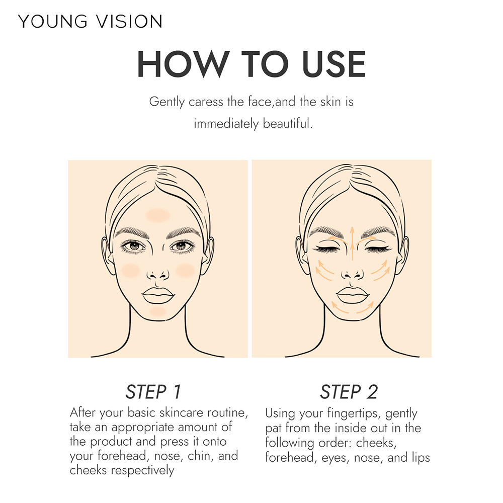 YOUNG VISION 2-color light delicate repair color change isolation CC cream watery thin natural nude sunscreen concealer liquid