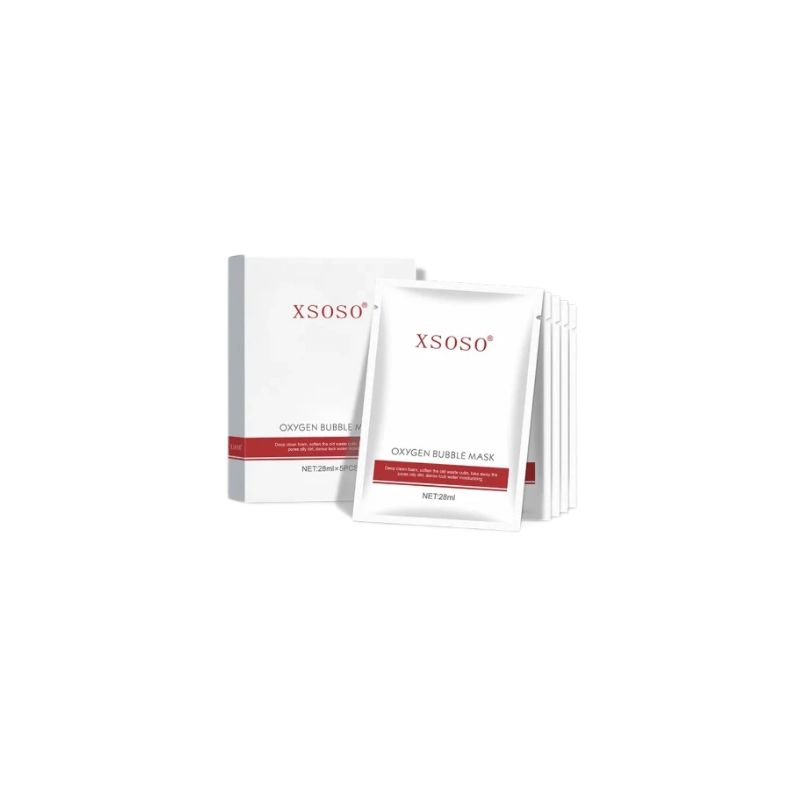 Bubble Mask - 5 Pieces in 1 Box - Deep Cleansing & Pore Tightening Facial Treatment for Radiant Skin
