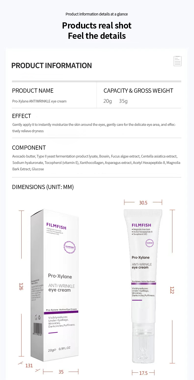 Cross-border Bose Firming Eye Repair Cream, Anti-Wrinkle Moisturizing, Eye Wrinkle Removal, Eye Bags, Dark Circles, Thin Wrinkles, Hydrating Eye Cream