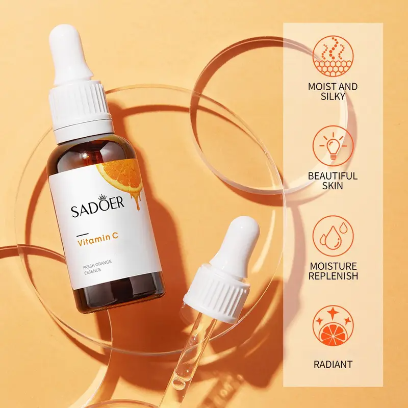 2 x SADOER Hyaluronic Acid & Vitamin C Facial SerumsHydrating + Brightening | Dropper design for precise applicationAll skin types: Sensitive, Dry, Oily, Combination Anti-pollution protection | Elegant amber glass bottle (UV protection)