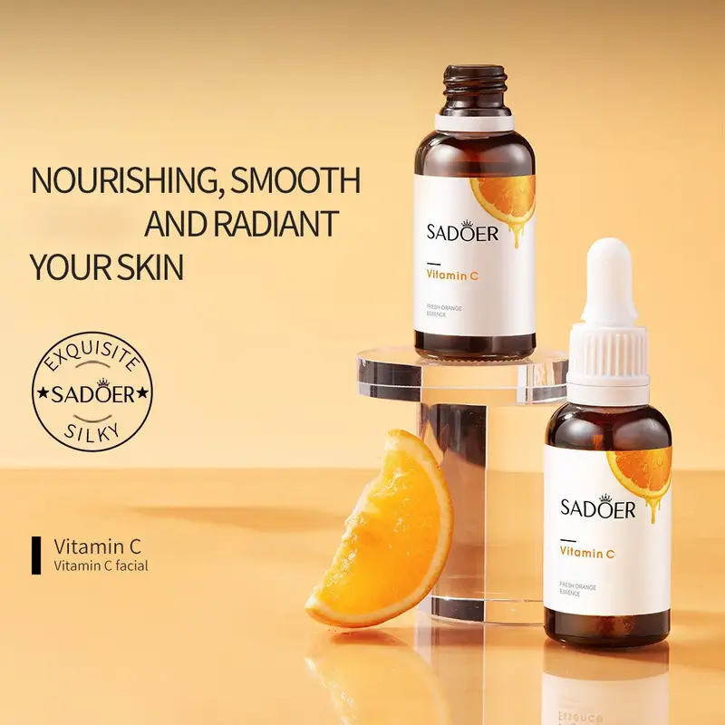 2 x SADOER Hyaluronic Acid & Vitamin C Facial SerumsHydrating + Brightening | Dropper design for precise applicationAll skin types: Sensitive, Dry, Oily, Combination Anti-pollution protection | Elegant amber glass bottle (UV protection)