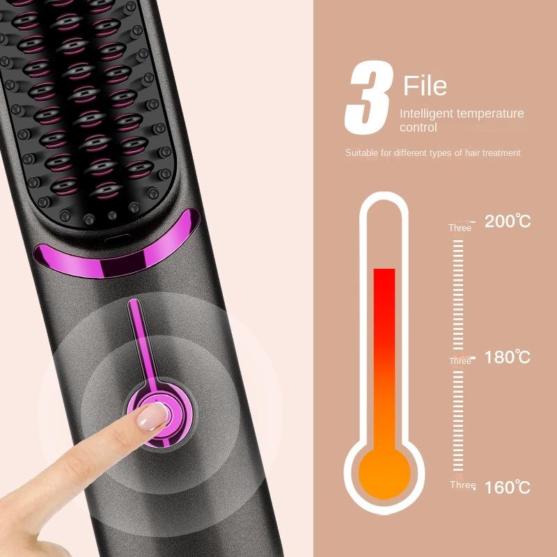 BGTR Next-generation Hair Straightener Comb (wireless)Hair Straightening Comb for Frizz Free Hair for Women, Smooth Comfort Heated Hair Styling Tool for Home &amp; Salon, Hair Products