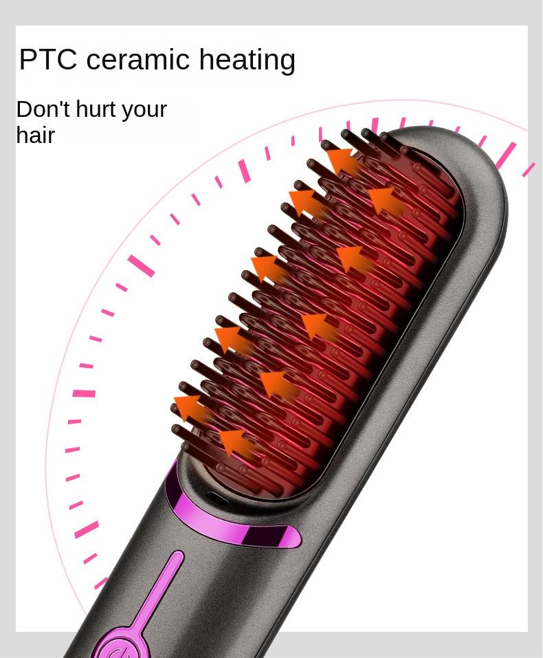 BGTR Next-generation Hair Straightener Comb (wireless)Hair Straightening Comb for Frizz Free Hair for Women, Smooth Comfort Heated Hair Styling Tool for Home &amp; Salon, Hair Products
