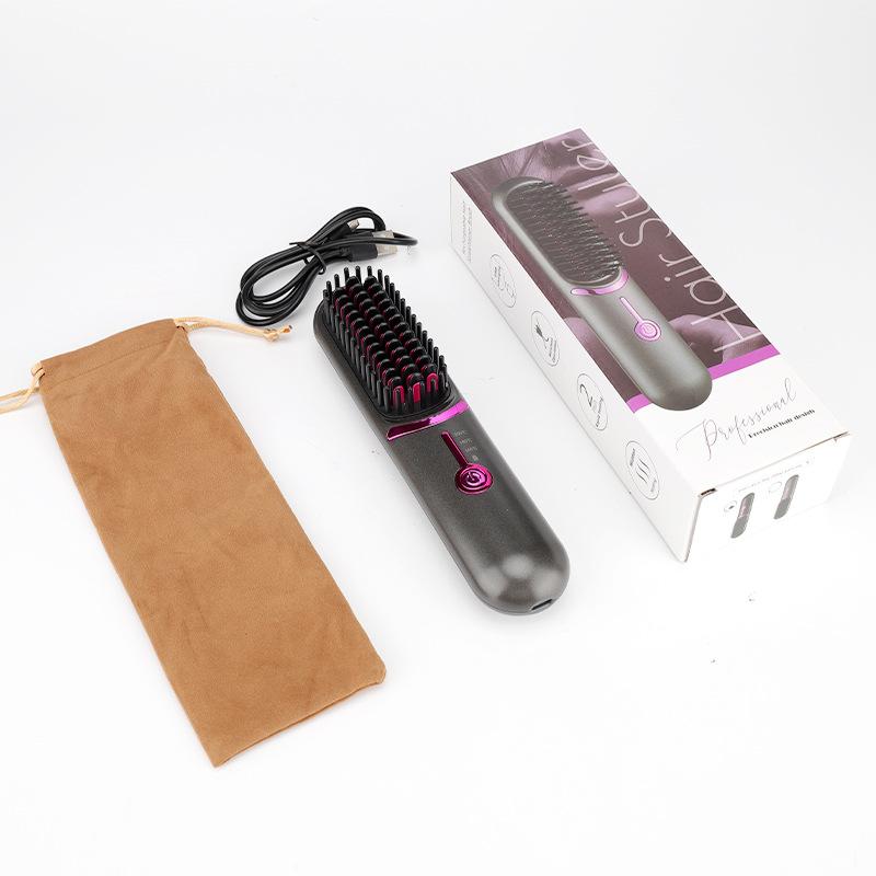 BGTR Next-generation Hair Straightener Comb (wireless)Hair Straightening Comb for Frizz Free Hair for Women, Smooth Comfort Heated Hair Styling Tool for Home &amp; Salon, Hair Products