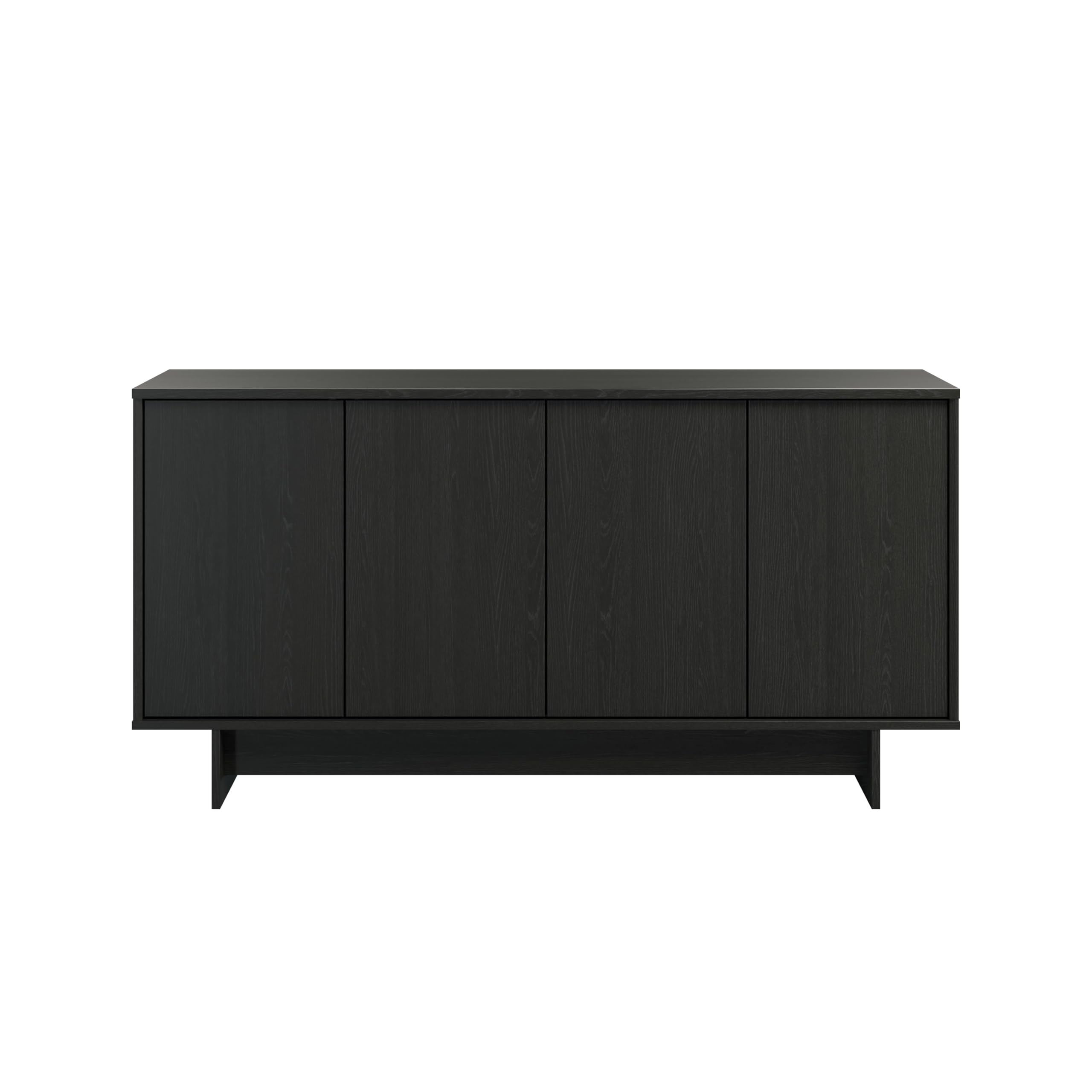 4 Console Table Doors and Shelves, Sideboard Storage Cabinet, 60" W x 30" H x 16" H